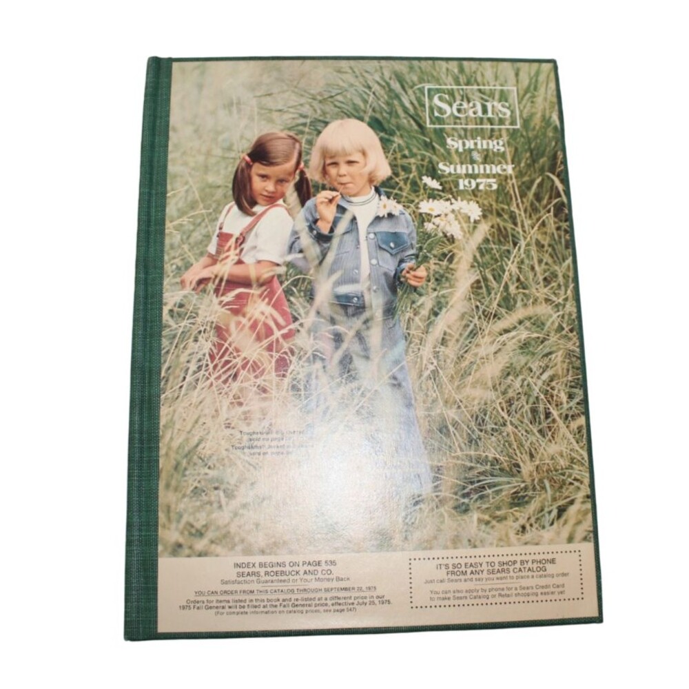 Vintage Sears 1975 Spring Summer Hard Cover Sears Catalog